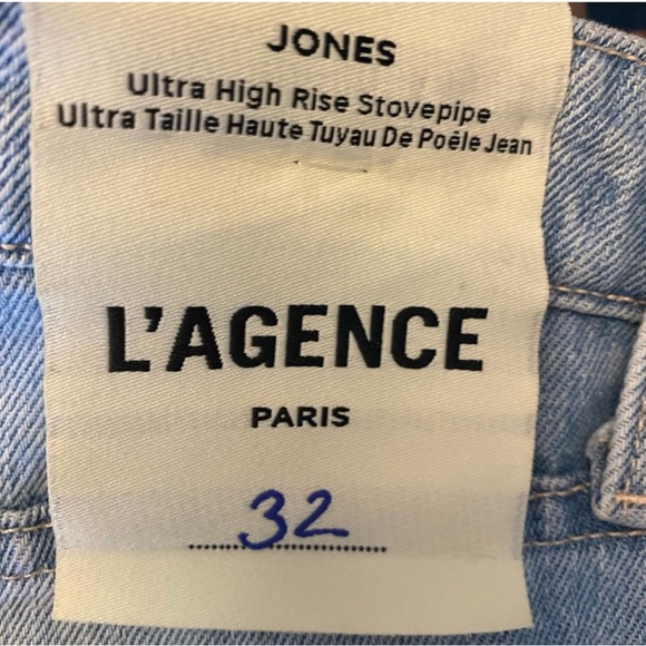 L’Agence Jones Ultra High Rise Stovepipe Women's Jeans Fontana Size 32 NWT - Picture 11 of 11